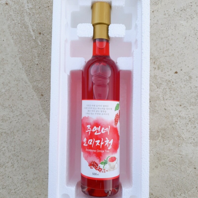 농업회사법인 향로봉오미자주식회사,(강원ON) 수제 오미자청 500mL(1병) 원액 엑기스l[주연네 오미자]