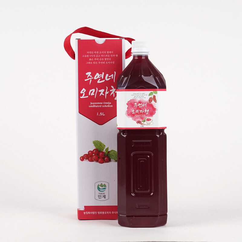 농업회사법인 향로봉오미자주식회사,(강원ON) 수제 오미자청 1.5 L(1병) 원액 엑기스 [주연네 오미자]